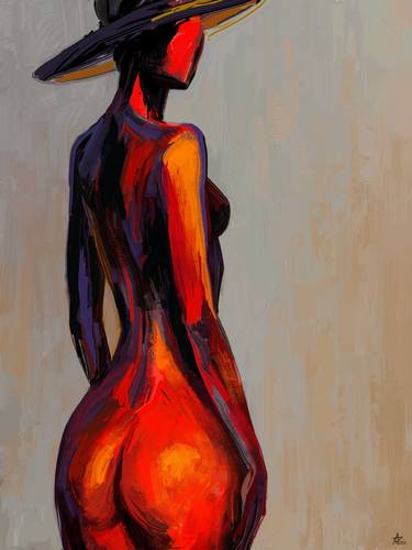 Print of Figurative Erotic Digital by Munir Akhmejanov