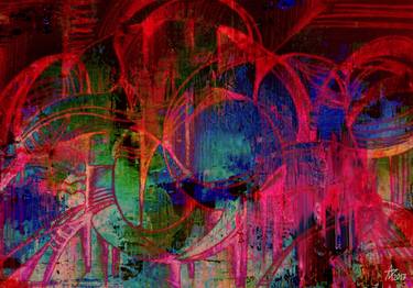 Print of Abstract Expressionism Abstract Mixed Media by Munir Akhmejanov