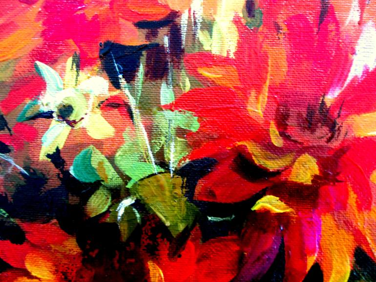 Original Impressionism Floral Painting by Igor Pautov