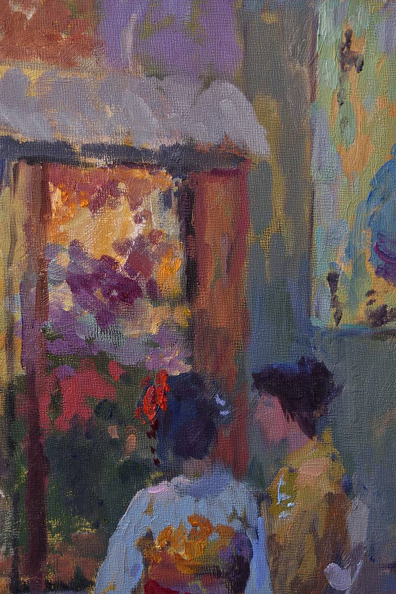 Original Figurative People Painting by Oksana Johnson