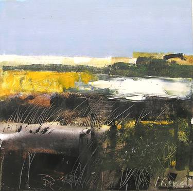 Original Abstract Expressionism Landscape Paintings by Véronique Fièvre
