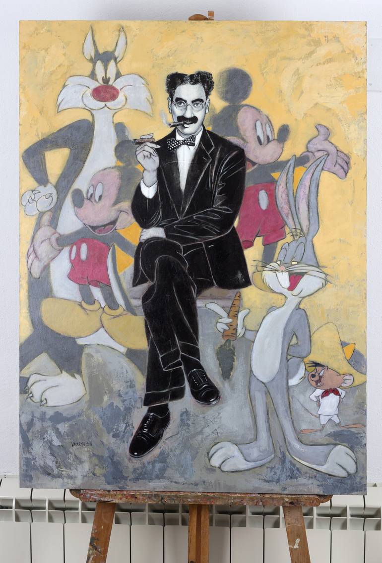 Original Figurative Pop Culture/Celebrity Painting by Victoria Martos