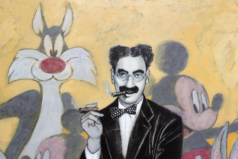 Original Figurative Pop Culture/Celebrity Painting by Victoria Martos