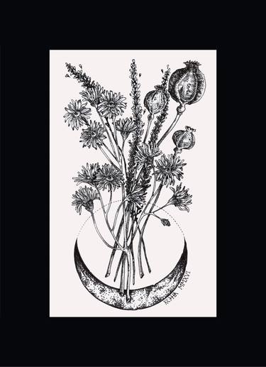 Hecate's Herbarium I  (Wiccan floral Amulet) thumb