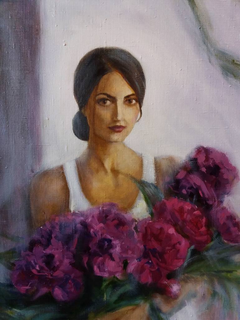 Original Portraiture Portrait Painting by Galina Grygoruk