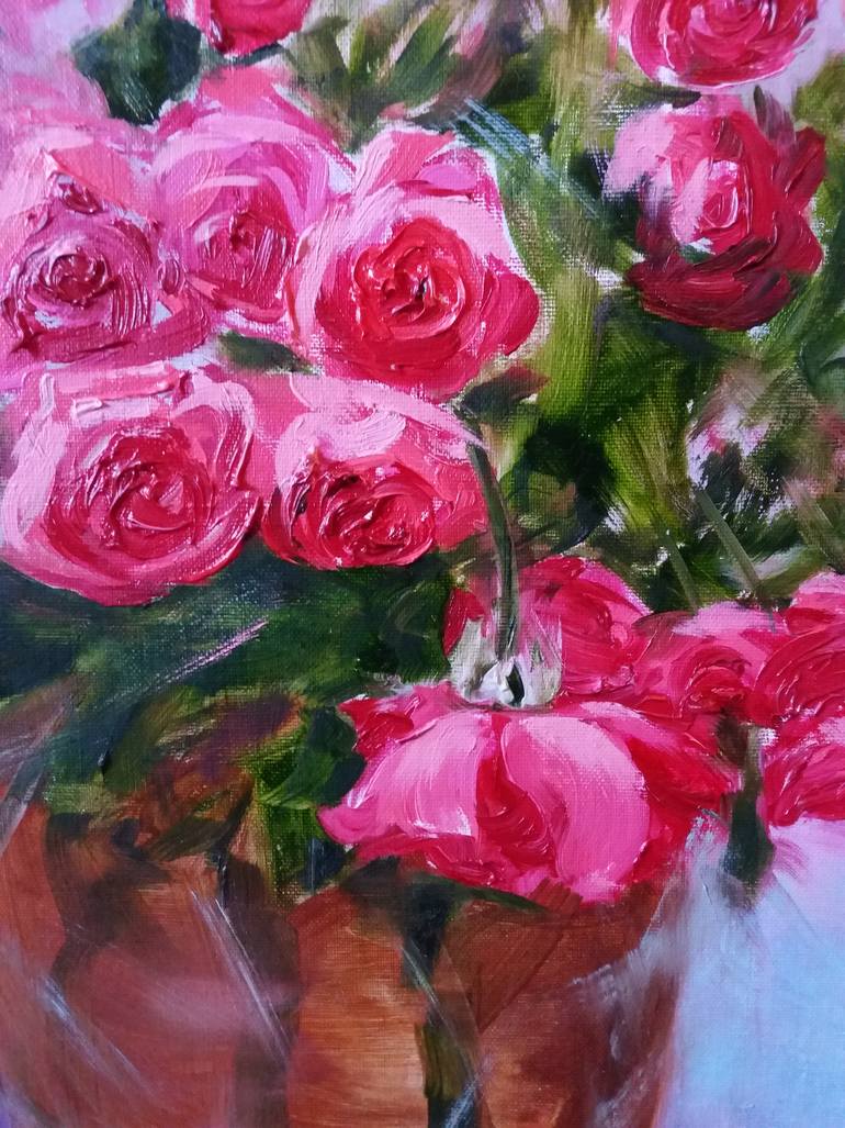 Original Impressionism Still Life Painting by Galina Grygoruk