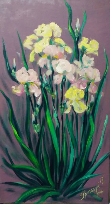 Print of Impressionism Floral Paintings by Galina Grygoruk