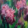 What inspired the work?... Of course, irises! This year (May 2018) is very-very blooming.  And irises surrounded me anywhere: near home, my work, in the village... So, I painted great series of Irises this year. Hope you enjoy this artwork as much as me when I painted it