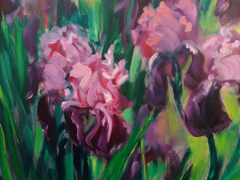 Original Impressionism Floral Painting by Galina Grygoruk