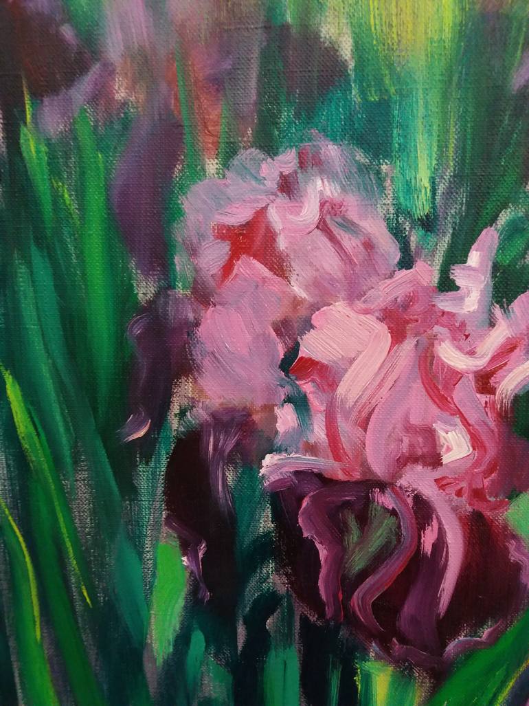 Original Impressionism Floral Painting by Galina Grygoruk
