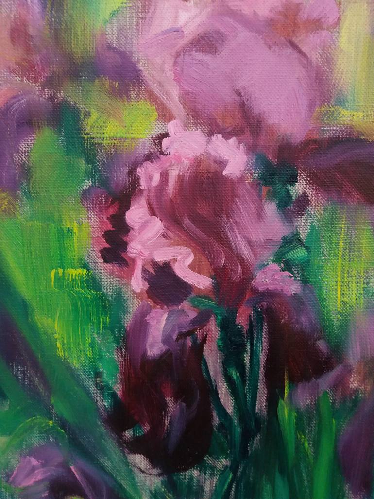 Original Impressionism Floral Painting by Galina Grygoruk