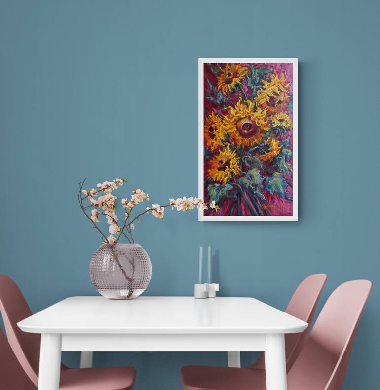 Original Expressionism Floral Painting by Galina Grygoruk