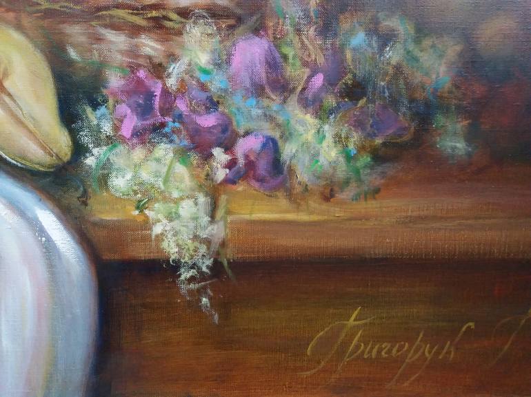 Original Impressionism Still Life Painting by Galina Grygoruk