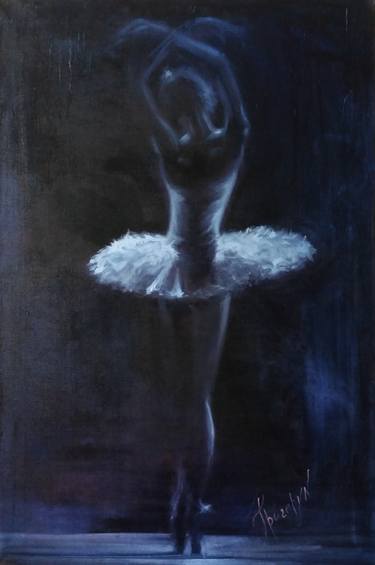 Ballerina Original Oil Painting - "Light" thumb
