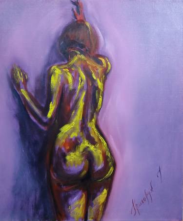 Original Abstract Expressionism Nude Paintings by Galina Grygoruk