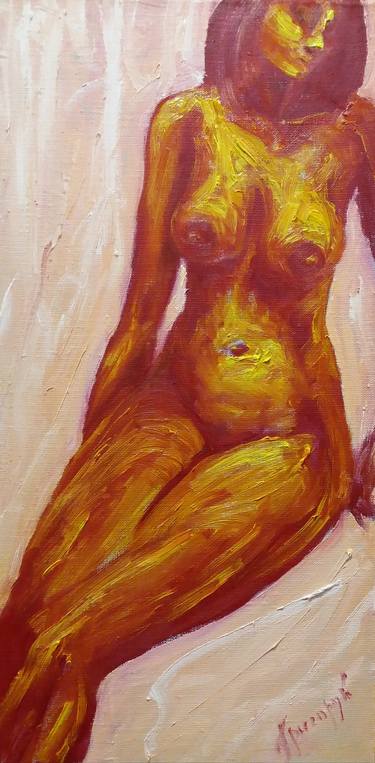 Print of Expressionism Nude Paintings by Galina Grygoruk