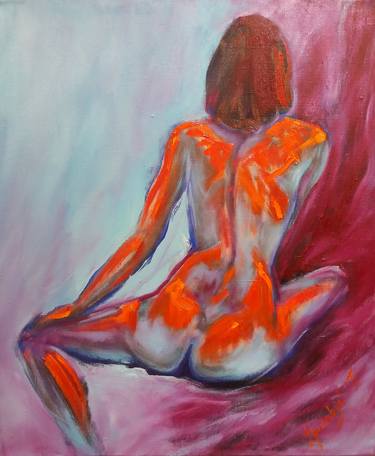Original Abstract Expressionism Nude Paintings by Galina Grygoruk