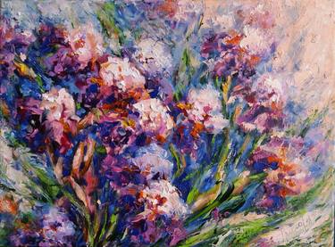 Print of Impressionism Floral Paintings by Galina Grygoruk