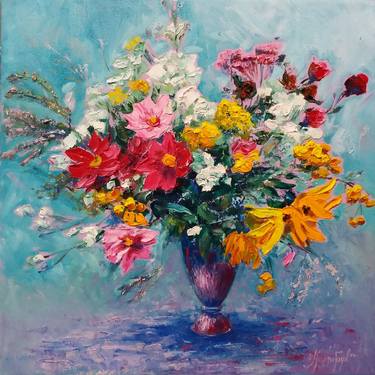 Print of Floral Paintings by Galina Grygoruk