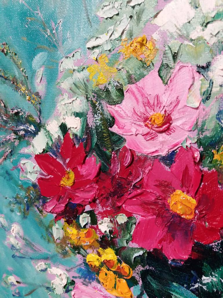 Original Floral Painting by Galina Grygoruk