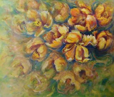 Print of Expressionism Floral Paintings by Galina Grygoruk
