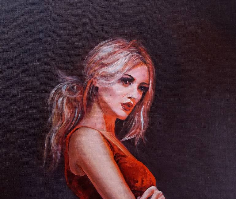 Original Figurative Women Painting by Galina Grygoruk