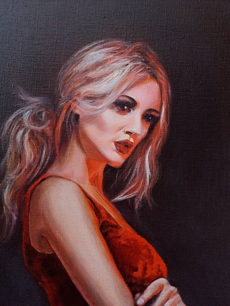 Original Figurative Women Painting by Galina Grygoruk