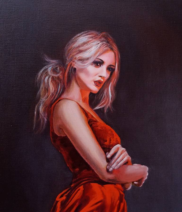 Original Figurative Women Painting by Galina Grygoruk