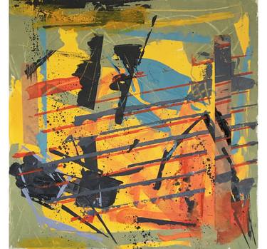 Original Abstract Expressionism Abstract Paintings by Tal Wagner