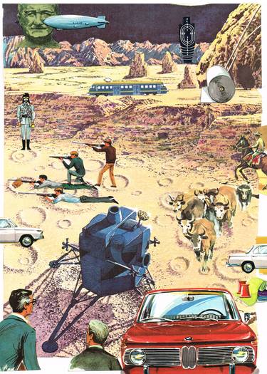 Print of Surrealism Popular culture Collage by Thomas Nagel
