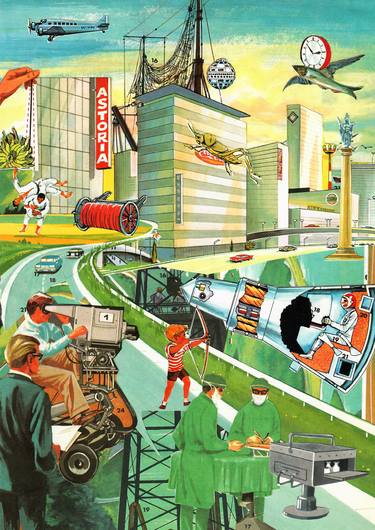 Original Conceptual Popular culture Collage by Thomas Nagel