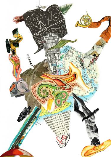 Original Conceptual Classical mythology Collage by Thomas Nagel