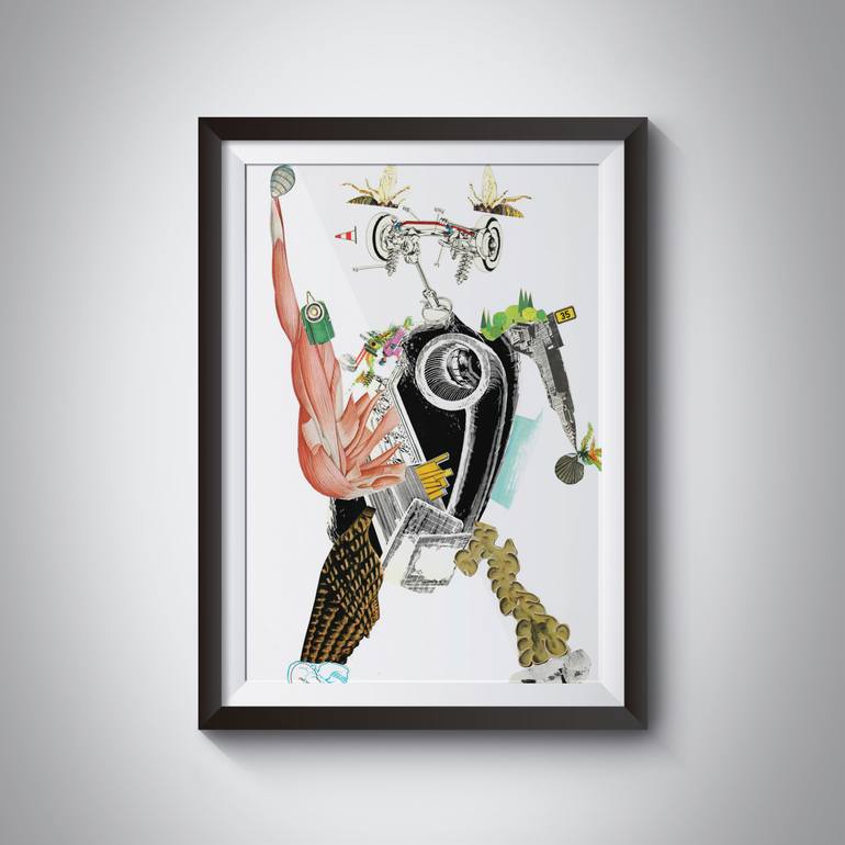 Original Conceptual Classical mythology Collage by Thomas Nagel