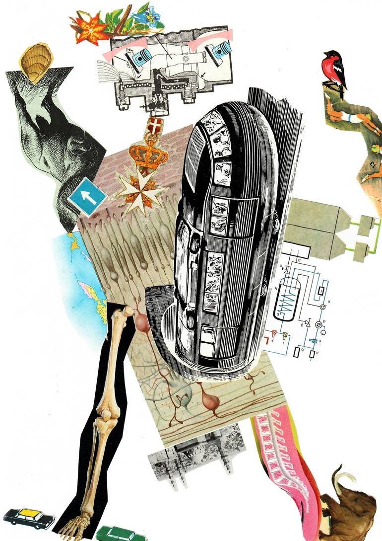 Print of Abstract Classical mythology Collage by Thomas Nagel