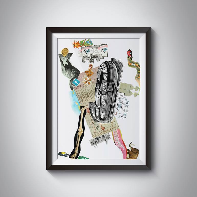 Original Abstract Classical mythology Collage by Thomas Nagel