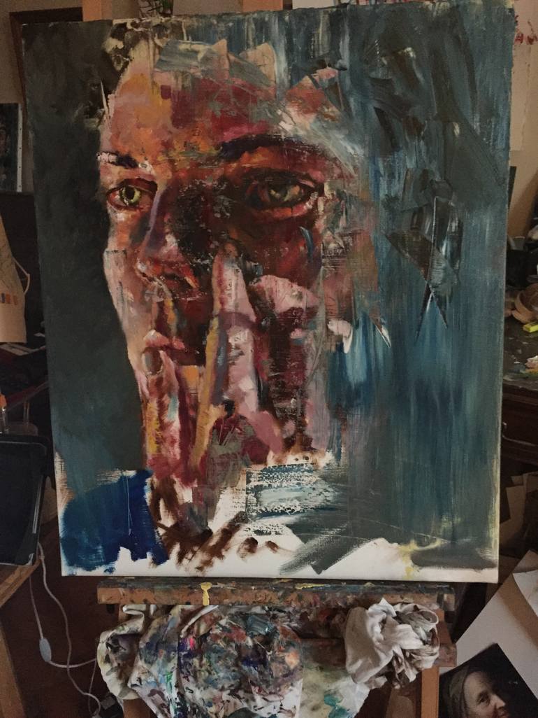 Original Portrait Painting by Jody Pou