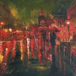City at night by Valentina Boiko