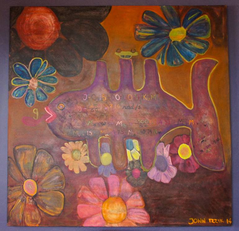 Original Abstract Painting by Jonn Izzik