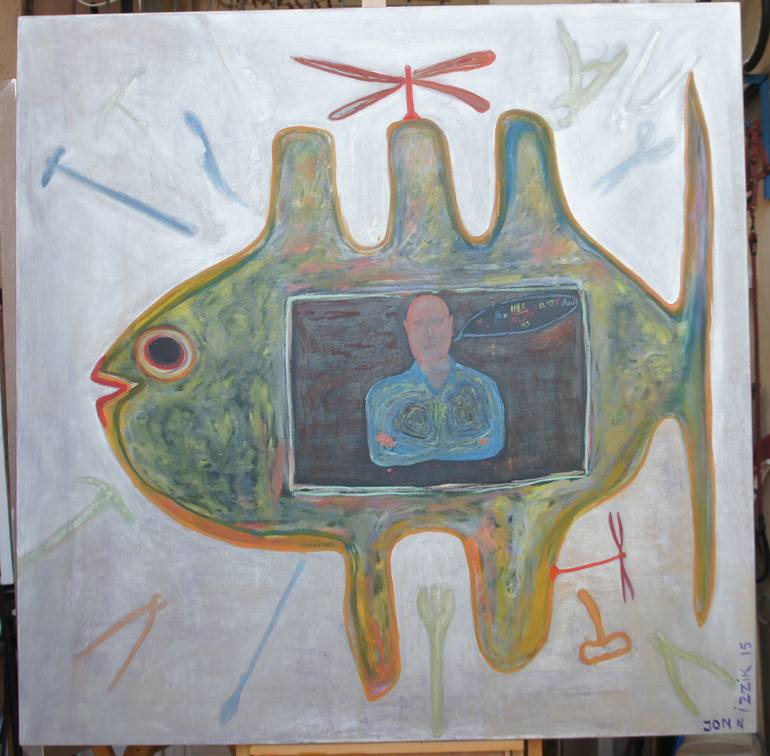 Original Abstract Painting by Jonn Izzik