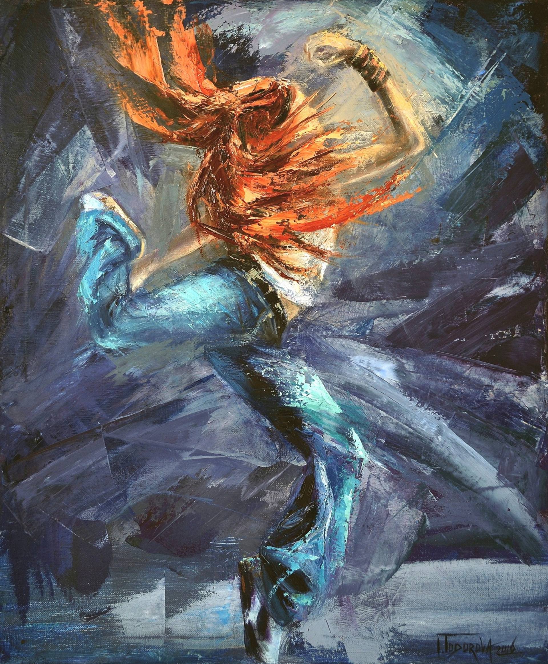 Hip-hop dancer 1 Painting by Iglika Todorova | Saatchi Art