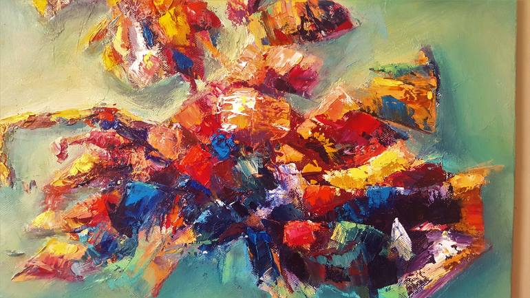Original Abstract Expressionism Abstract Painting by Iglika Todorova