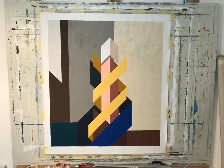 Original Conceptual Abstract Painting by Ariel Zachor