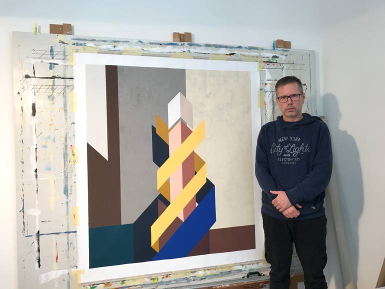 Original Conceptual Abstract Painting by Ariel Zachor