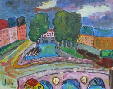 Original Impressionism Landscape Paintings by MORI pierre