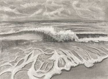 Original Impressionism Seascape Drawings by Alicia Lopez