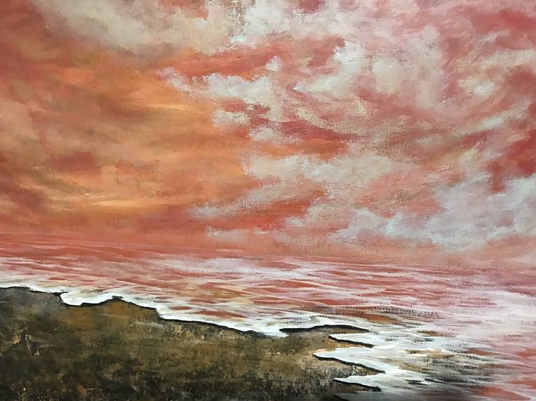 Original Figurative Seascape Painting by Alicia Lopez