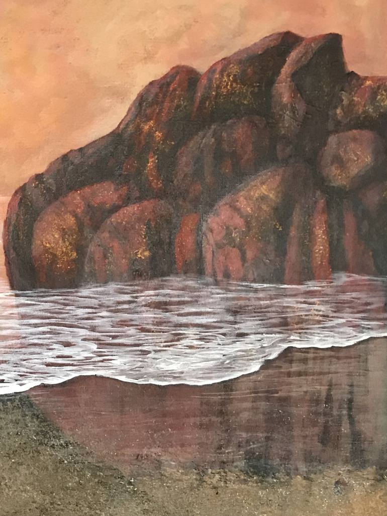 Original Figurative Seascape Painting by Alicia Lopez