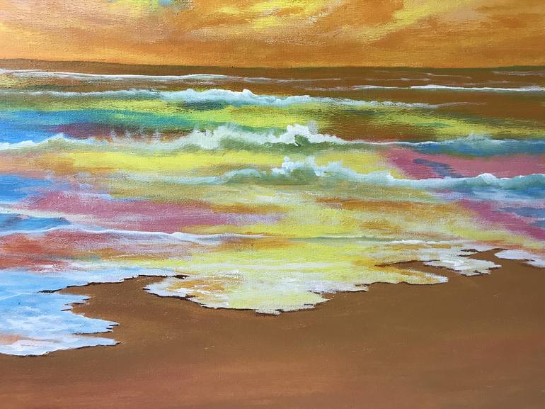 Original Figurative Seascape Painting by Alicia Lopez