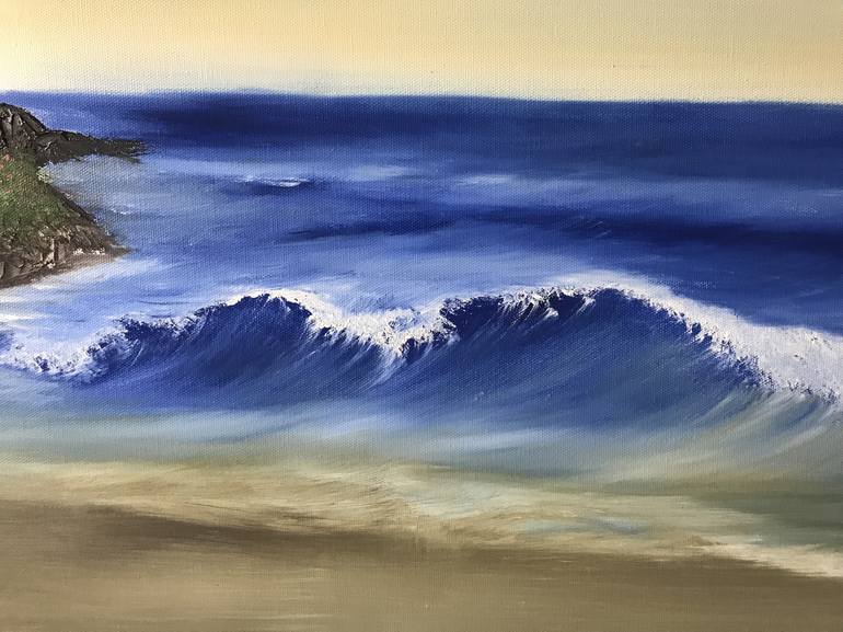 Original Fine Art Seascape Painting by Alicia Lopez