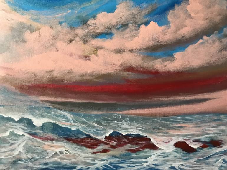 Original Realism Seascape Painting by Alicia Lopez